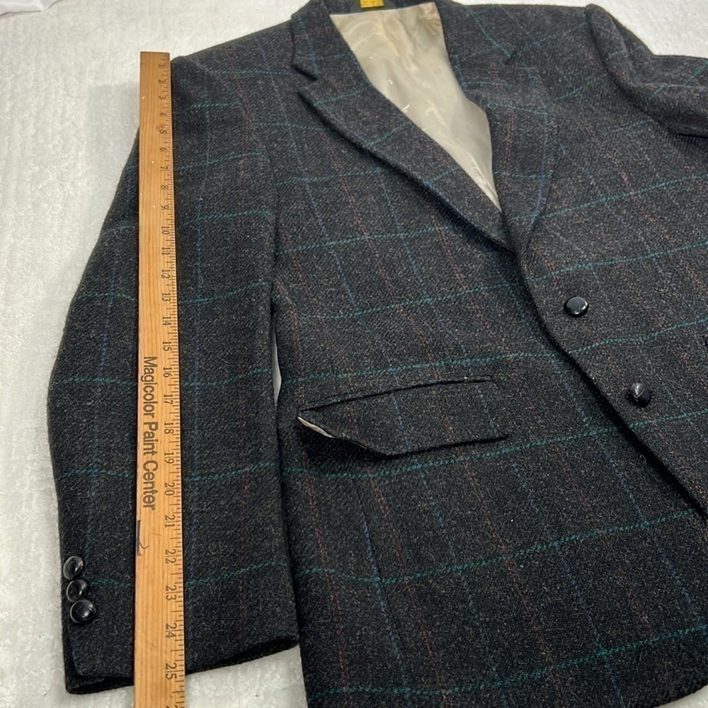 Austin Manor Wool window pane sports coat gray 41 - Picture 10 of 11